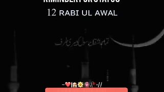 Rabi ul Awal Remider Status Video #shorts #milad #fyp #viral
