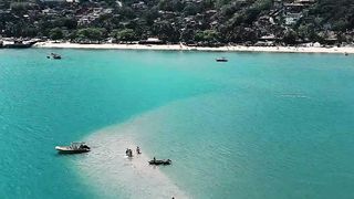 Banco de areia em Ilhabela