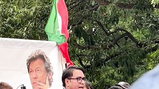 Pti USA ????????Washington DC protest