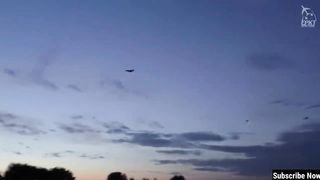 Polish Air Force Su 22 Fighter Jet Releases a Series of Flares