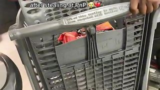 Woman caught shoplifting 2