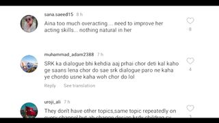 Aina Asif’s Acting In Mayi Ri Gets Criticized || Shah Rukh Khan dialogue copy in Mayi Re