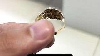Solid Gold Starter Nugget Ring
