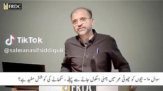 10 saal se Kam umer k bachy ko cheezen sikhana chor den. Leave learning to children under 10 years of age .