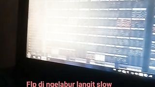 Flp dj ngelabur langit slow bass angklung mixing