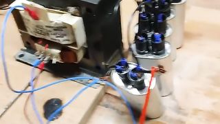 Resonant MOT Arcs Capacitor Explosion