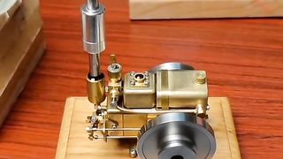 MINI ENGINE????3.5cc, 4 stroke,????Start up with drill????machine Mini Engine ????#shorts #short Pistons