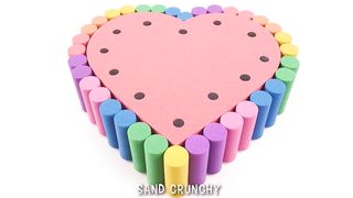 Satisfying Video l How to make Rainbow Gift Cakes FROM Oddly Kinetic Sand INTO Clay Cutting ASMR