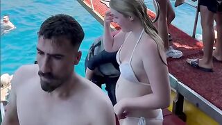 Nice beautiful girls enjoy life antalya beach