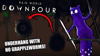 Crossing Underhang as Spearmaster Without Grappleworms | Rain World Downpour