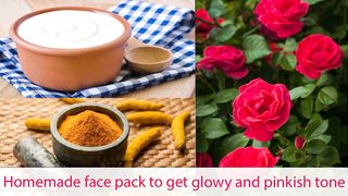 Rose petal face pack |How to get glowy and pinky skin tone | moisturizer, cleanser & scrubber in 1