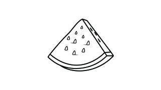 draw watermelon