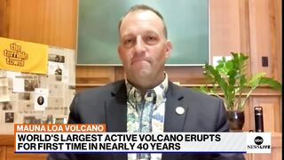 MAUNA LOA VOLCANO ERUPTING IN HAWAII