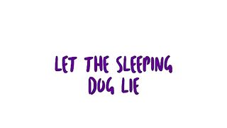 Funny video: Let the sleeping dog lie