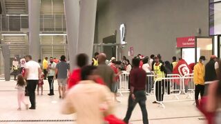 Fans arrive for France vs Tunisia at Qatar World Cup