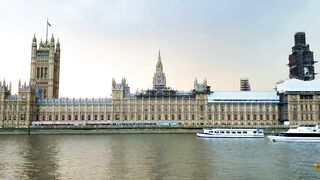 View of the Palace of Westminster in London