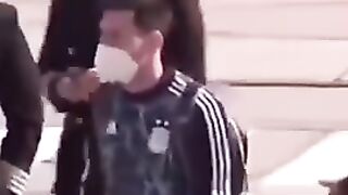 Messi with her wife