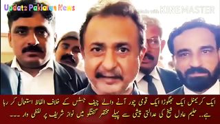 PTI Sindh President Haleem Adil Shaikh was produced in Malir court from Central Jail Karachi