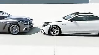 Mercedes vs BMW crash test!