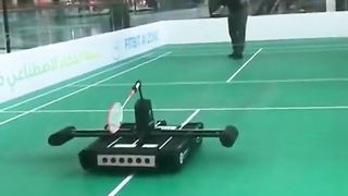 Who needs two humans for a game, AI Meets Athlete: Robot vs. Human Tennis Showdown!