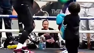 Box Fight young boy