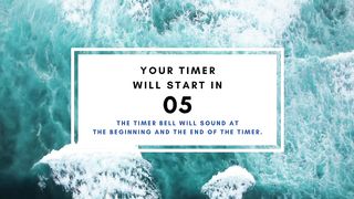 15 Minute Timer ⏱ - ???? Ocean Waves  - Countdown Timer - Ocean Ambience - Study, Work, Relax
