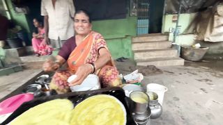 11 - Always Smiling Amma Serves Village Style Dosa Indian Street Food 1080P