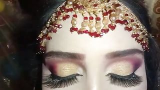 bridal nika eyes mekup new style parlour multan