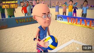 Motu-patlu volleyball match in juhu beach, Hindi cartoons