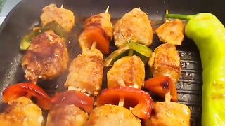 5 minutes chicken kebab and bread