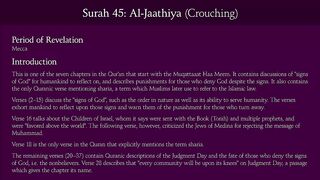 Al-Jathiyah (The Kneeling Down_ Crouching)_ Arabic and English translation.