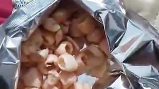 Eating snacks