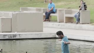 PRANK WALKING ON WATER