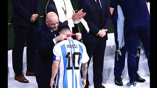 Messi we are the champions