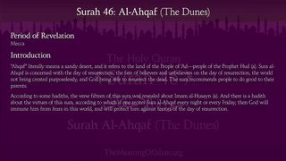 Surah Al-Ahqaf (The Dunes)_ Arabic and English translation.