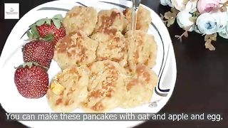 Quick and Healthy Oat and Apple Pancakes