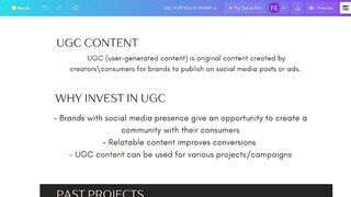 how to create a UGC portfolio using CANVA! + FREE template | getting started with UGC creation 2022