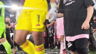 L'entrée sur la pelouse de l'Inter Miami