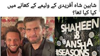 How many dishes were at Shaheen-Ansha wedding?