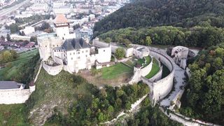 "Château Médiéval Enchanté : L'Art des Jardins Topiaires Révélé"