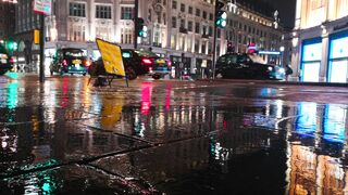 a rainy night