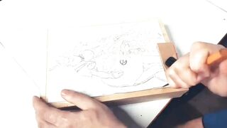 Wood carving process - Time Lapse