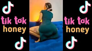 HOT SPICY LATINA BABE TWERK IN DRESS TIKTOK