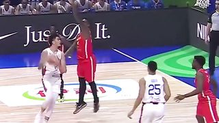 Kai Sotto with a Skyhook #pilipinas #fiba #kaisotto