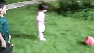Playing football 3