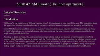 Al-Hujurat (The Inner Apartments)_ Arabic and English translation