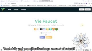 Viefaucet - the best earning crypto website. Faucet, shoerlinks, . 300 satoshi BTC