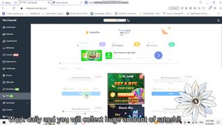 Earning lots of bitcoin satoshi on viefaucet