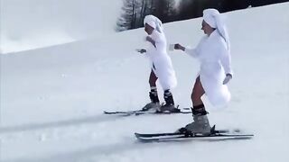 extreme skiers.