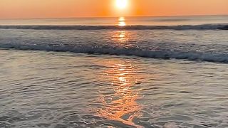 sunset on the beach 3